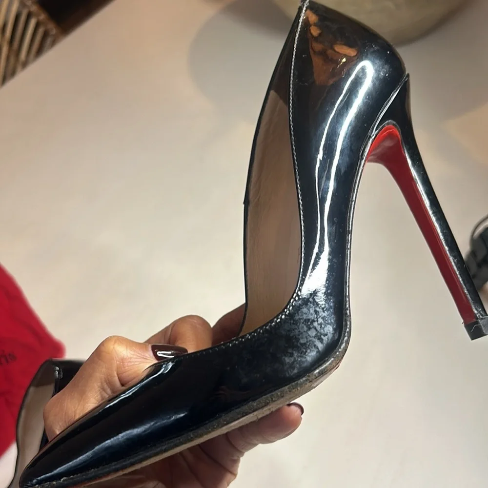 COPY - Christian Louboutin Black Patent 4.7inches [120mm]👠 - Picture 7 of 10